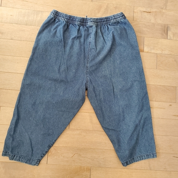 Vintage denim bermudas with flamingos 🦩 - Picture 4 of 10